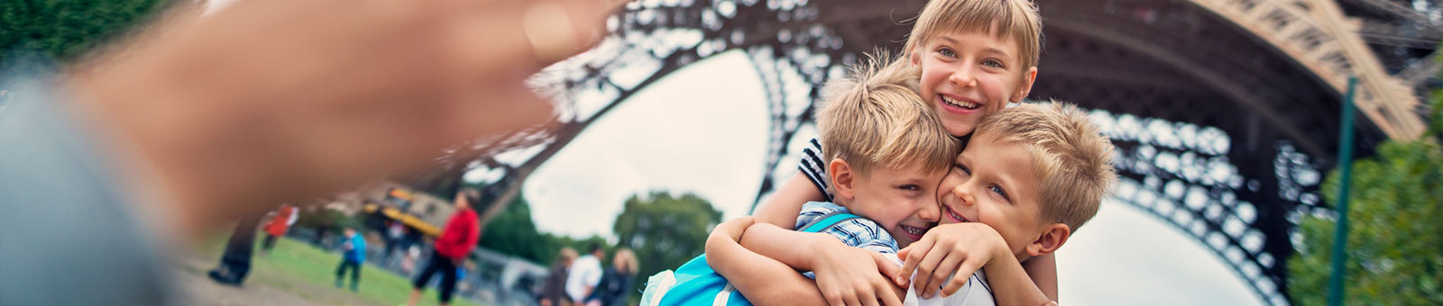 Three kids in Paris