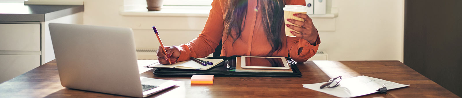 Woman at desk