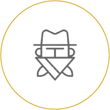 Robber icon linking to Online Security and Fraud Info - Fraud Squad